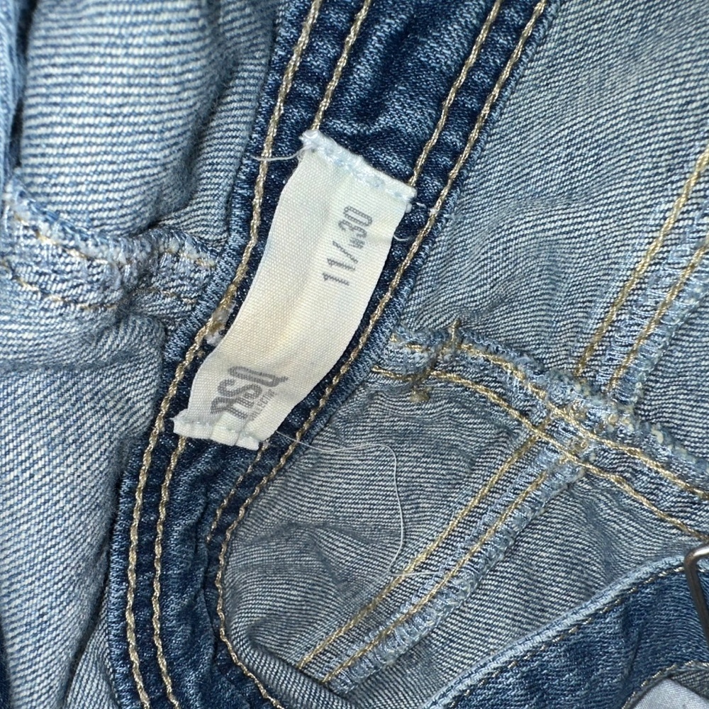 Women's RSO Blue Denim Jean Overalls Size 11 / 30 - Picture 8 of 9